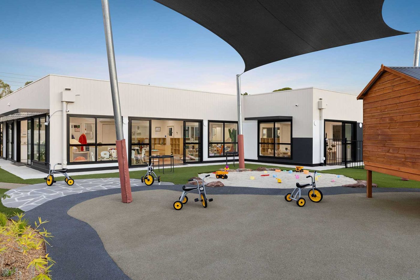 Outdoor play at Caterpillar Kidz