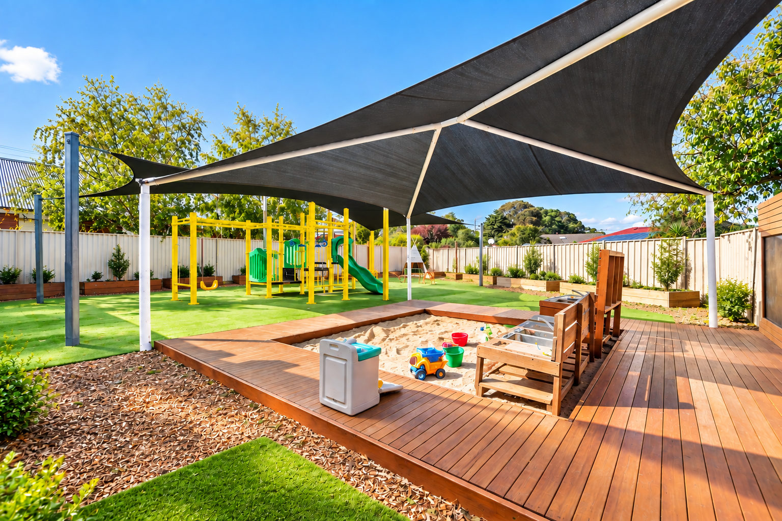 Caterpillar Kidz Cranbourne North outdoor learning environment