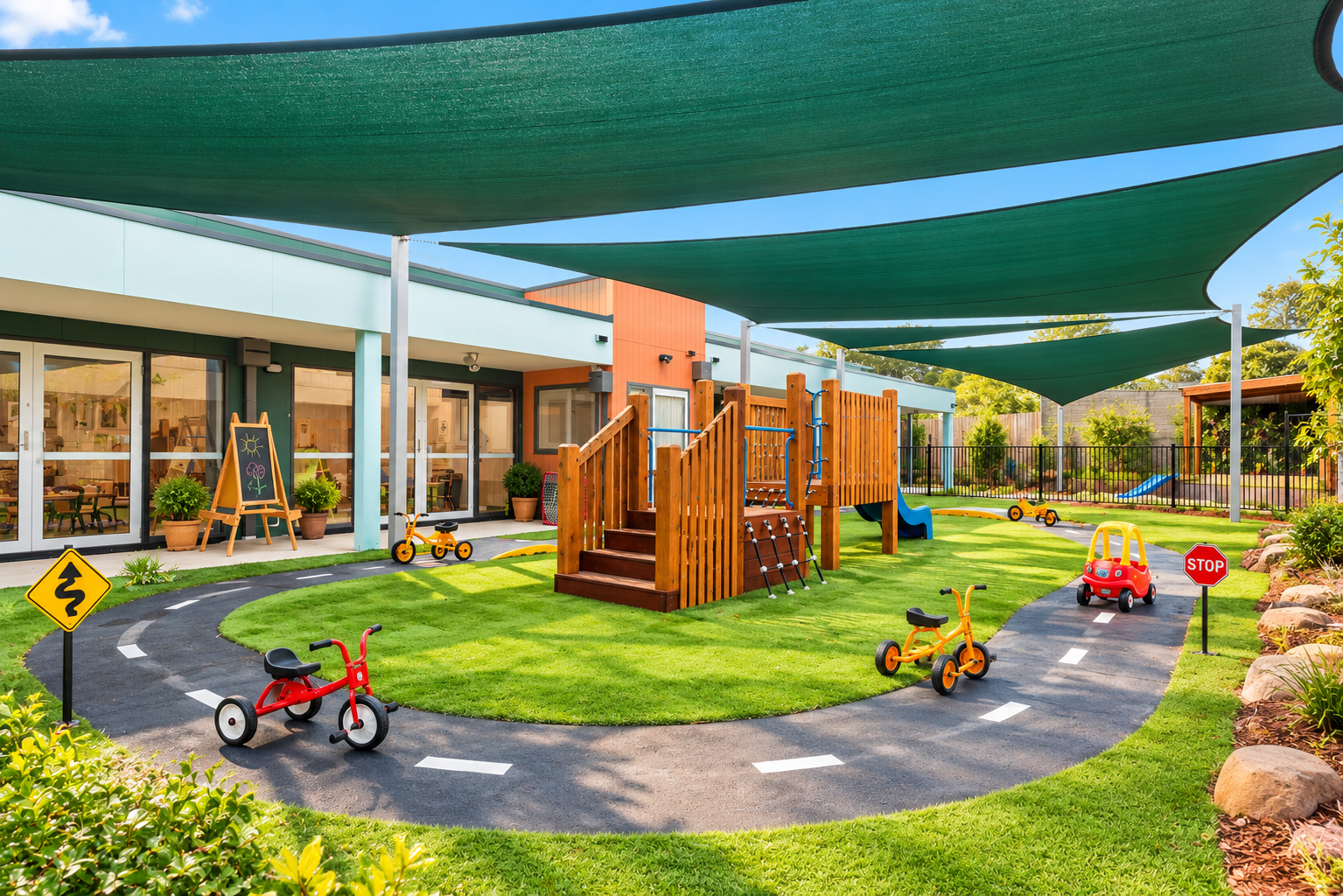Caterpillar Kidz Dandenong outdoor learning environment